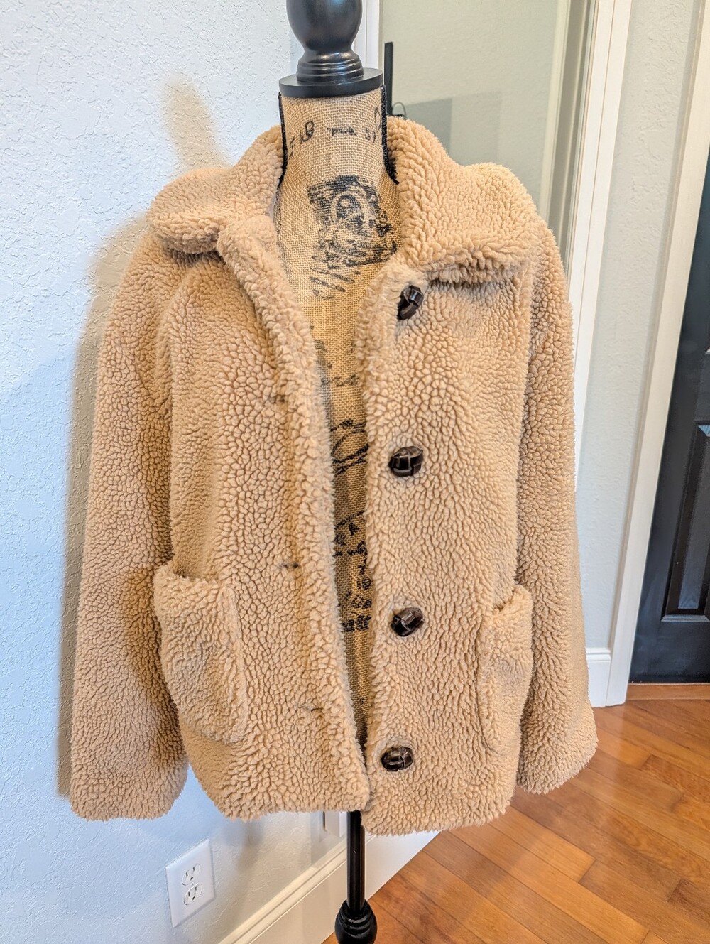Tan Teddy Jacket Waist Coat